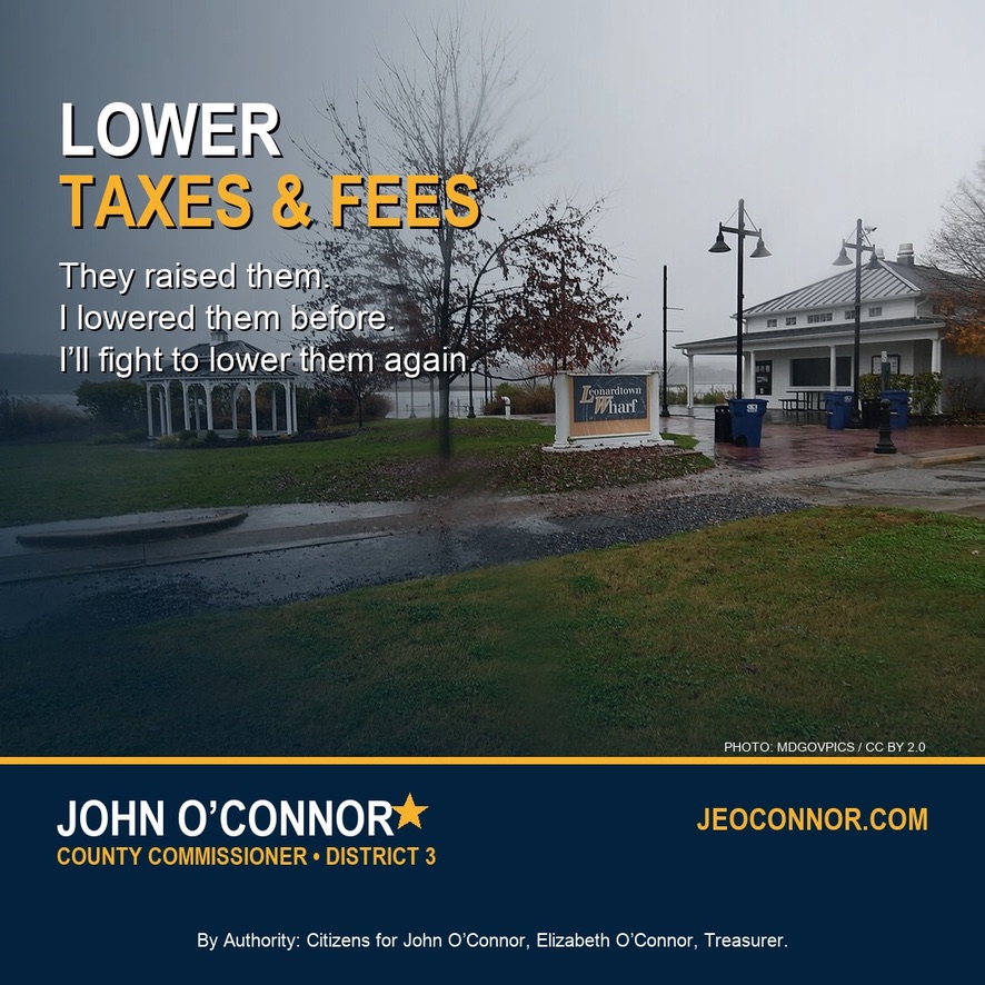 Campaign graphic: Lower taxes and fees