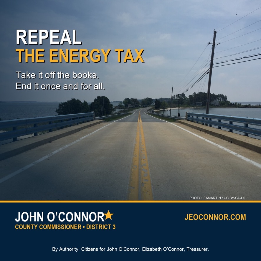 Campaign graphic: Repeal the energy tax