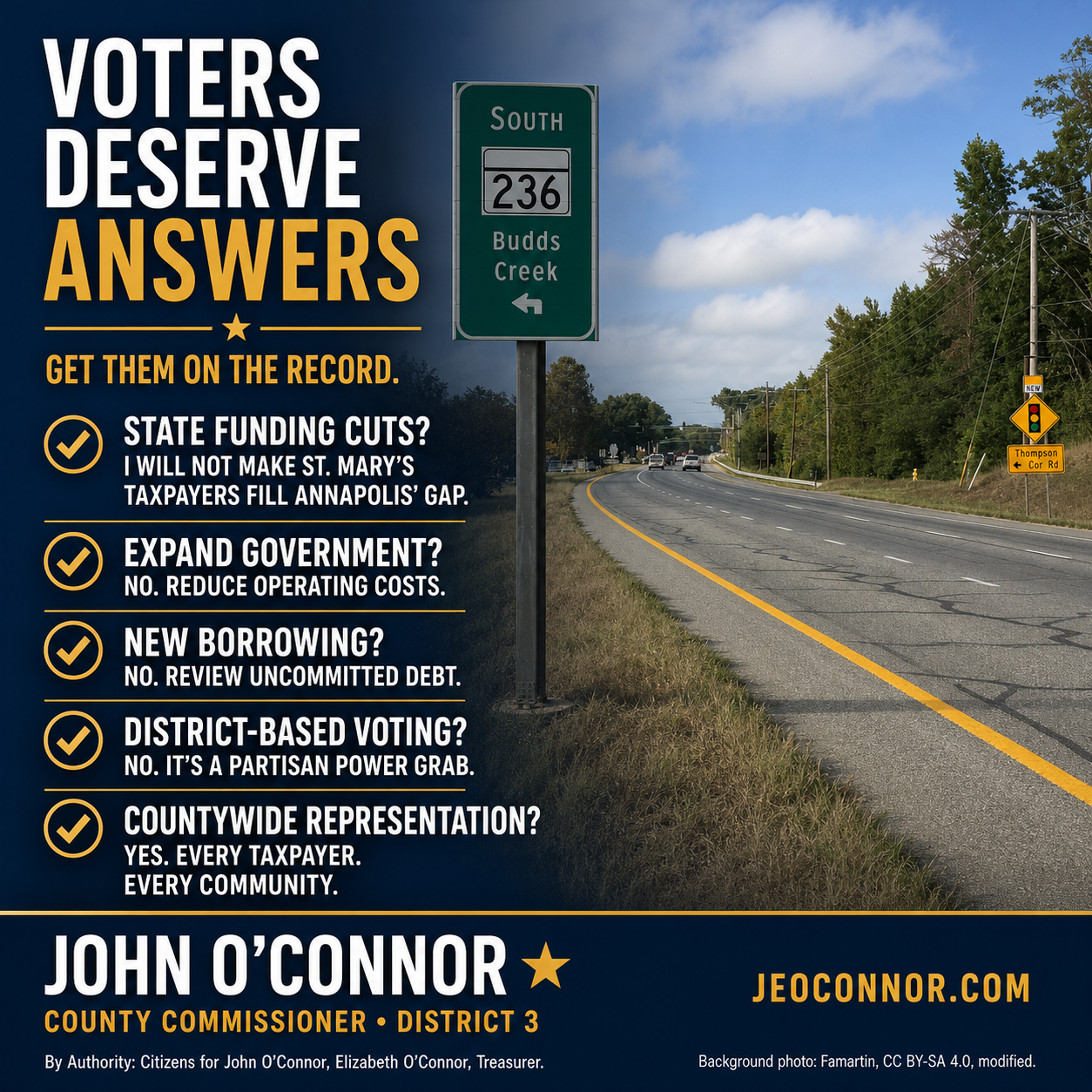 Campaign graphic: Voters deserve answers